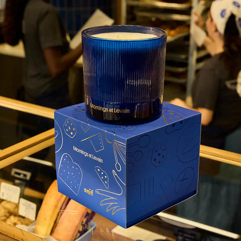 Mornings at Levain Candle